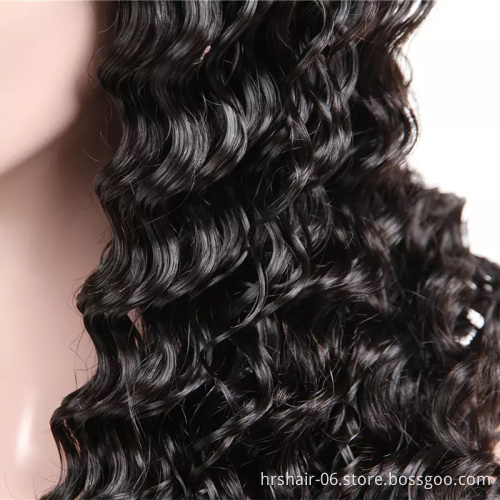 Malaysian Lace Frontal Human Hair Wig Deep Curly Wave Human Hair Wigs for Black Women Mink Brazilian Remy Free Shipping hair